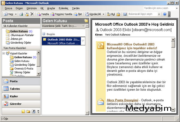 Microsoft Outlook XP Kurulumu